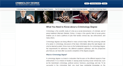 Desktop Screenshot of criminologydegree.org