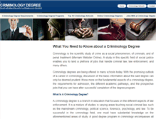 Tablet Screenshot of criminologydegree.org